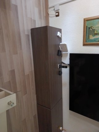 Mueble modular salón madera