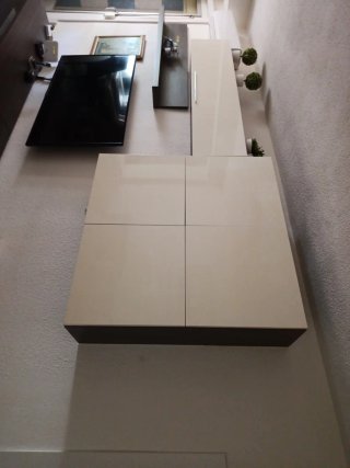 Mueble modular salón madera
