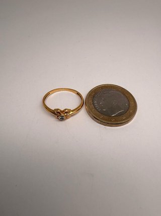 Anillo Flor Oro 18k Talla 10 Peso:1,30