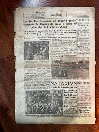 Diario Deportivo GOL - 7 Diciembre 1942 WWII