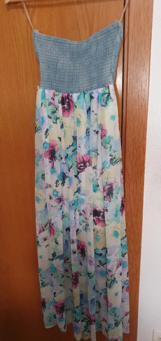 Vestido largo floral verano