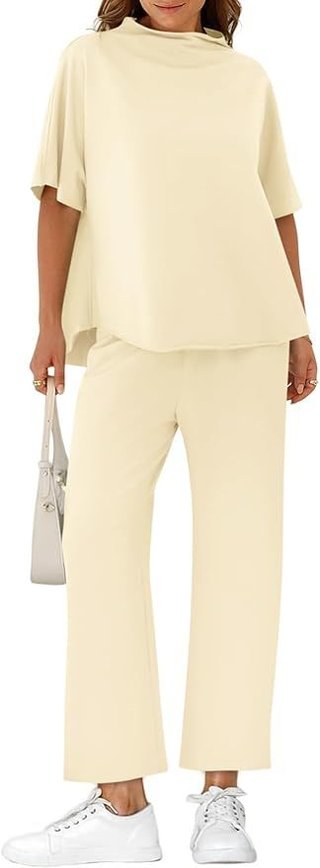 Conjunto 2 Piezas Beige Manga 3/4 Talla M