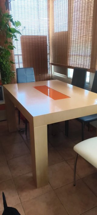 Mesa de comedor extensible a 2,60cm madera