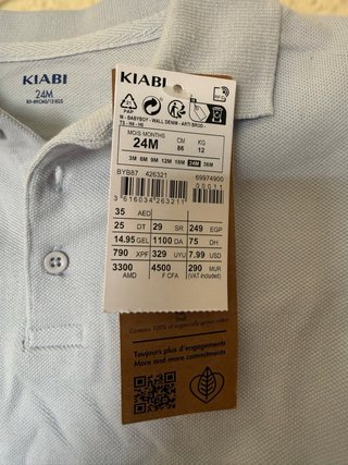 Polo bebé niño manga larga Kiabi