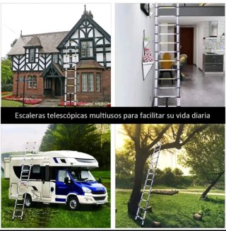 Escalera Telescópica Plegable 4.4m