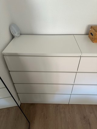 Cajoneras MALM Ikea Blancas