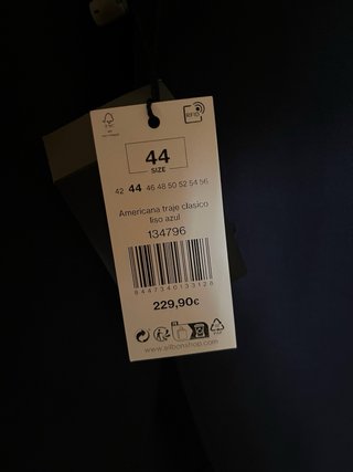 Traje Silbon Lana Azul Marino
