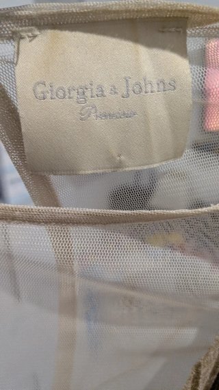 Abito Giorgia & Jones oro plissettato