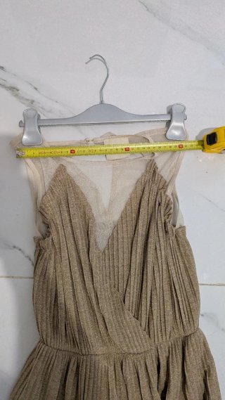 Abito Giorgia & Jones oro plissettato