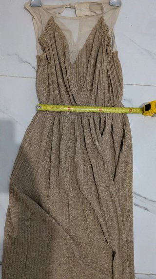 Abito Giorgia & Jones oro plissettato