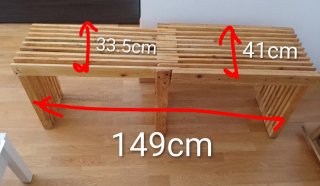 Mesa baja de madera estilo palets
