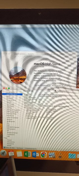 iMac 21.5 Apple modelo A1311 Plata