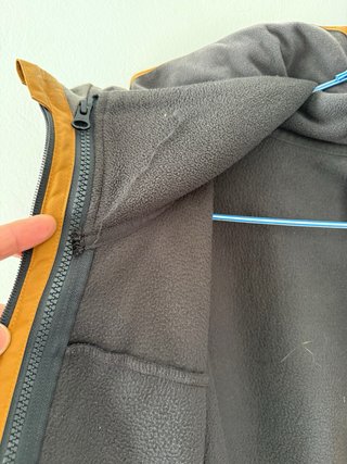 Chaqueta Forclaz Impermeable Marrón/Gris XL