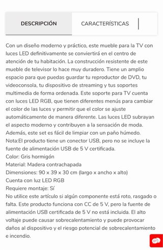 Mueble TV y estantería salón