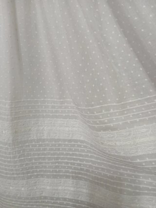 Vestido faldón bautizo blanco