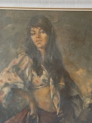 Cuadro Gitana Francisco Ribera Vintage