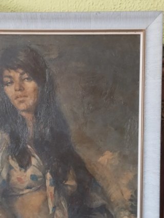 Cuadro Gitana Francisco Ribera Vintage