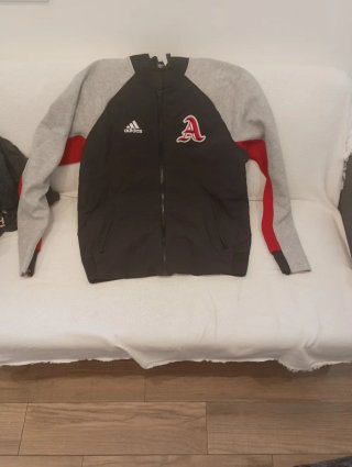 Chaqueta Adidas Negra y Gris con Logo A
