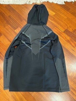 Gymshark Onyx 5.0 Seamless Hoodie Black/Light Grey - Size L