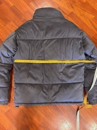 Piumino Zara effetto scamosciato grigio