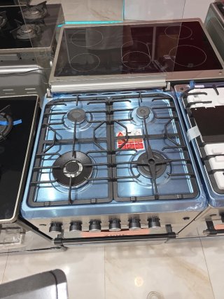 Cocina Vulcano Lux-60 Gas TAPA Y PUERTA CRISTAL