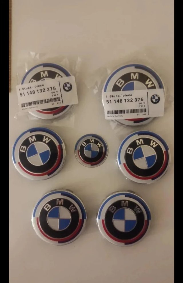 KIT 8 Anagramas BMW 50 Aniversario.-