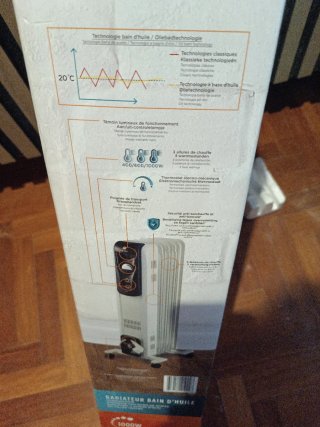 Calentador de aceite Klindo 1000W