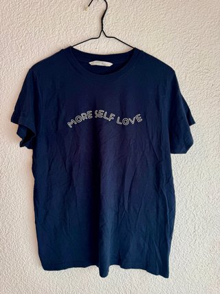 Camiseta azul More Self Love Primark