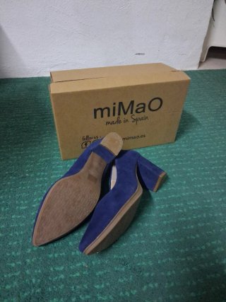 Zapato ante azul marino talla 40