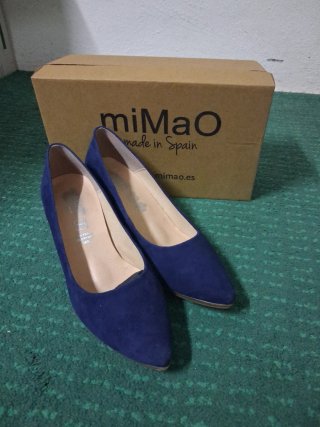 Zapato ante azul marino talla 40
