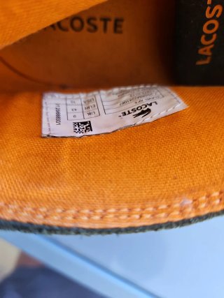 Zapatillas Lacoste Negras y Naranja