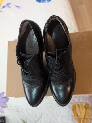 Botines de tacón negros, puestos 1 vez