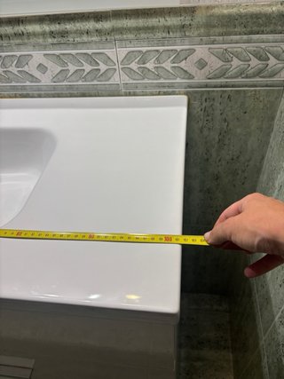 Mueble de baño blanco mas espejo