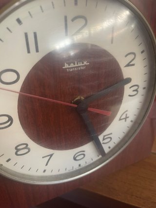 Orologio da parete vintage Bolux Junghans anni '70