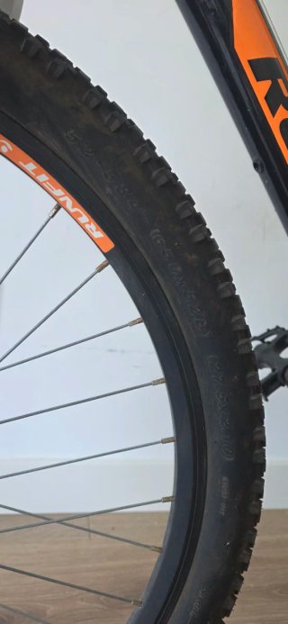 Bicicleta Montaña Runfit Negra Naranja