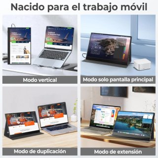 Monitor Portátil 15.6 Full HD 1080P USB-C HDR