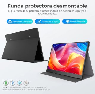 Monitor Portátil 15.6 Full HD 1080P USB-C HDR