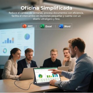 Monitor Portátil 15.6 Full HD 1080P USB-C HDR