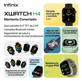 Smartwatch Infinix XWatch H4 Negro