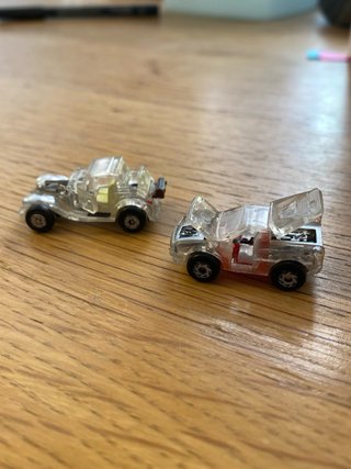 Coches Micro Machines transparentes
