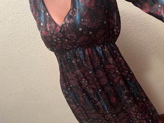Vestido midi estampado