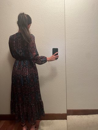 Vestido midi estampado