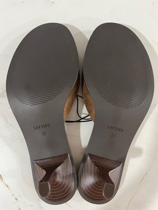 Sandalias de tacón bajo, marrones, 37, Lefties