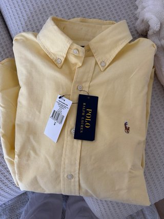 Camicia Polo Ralph Lauren Uomo Gialla