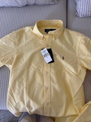 Camicia Polo Ralph Lauren Uomo Gialla
