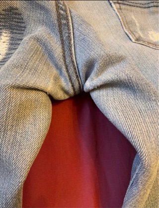 Jeans uomo blu strappati