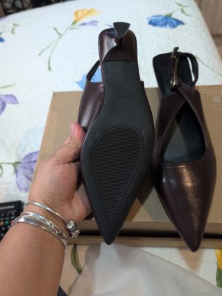 Zapatillas estilete bajo marrón