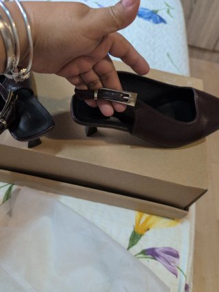 Zapatillas estilete bajo marrón