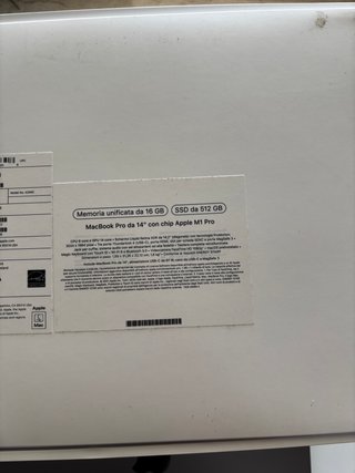 MacBook Pro 14 M1 Pro 512GB 16GB RAM Grigio