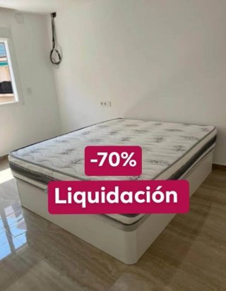 Canapé y colchón -70% Liquidación